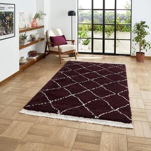 Boho 5413 Shaggy Rug Purple