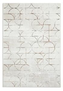 Creation G2851 Metallic Effect Yarn Rug Beige Silver