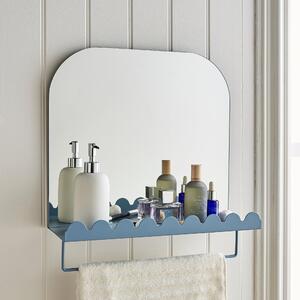 Heart and Soul Scalloped Mirror Ashley Blue