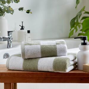 Sage Checkerboard Towel Sage (Green)