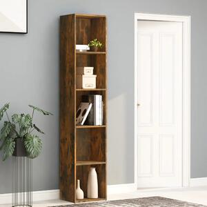 Book Cabinet Smoked Oak 40x30x189 cm Engineered Wood