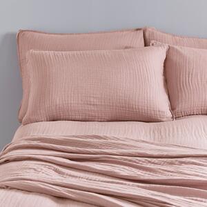 Cotton Muslin Standard Pillowcases Blush