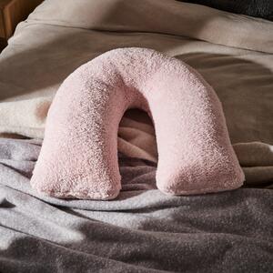 Dunelm Blush Pink Teddy Bear V-Shaped Cushion 84cm x 84cm x 30cm Teddy Blush Pink