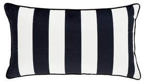 Style Sisters Velvet Stripe Filled Boudoir 30cm x 80cm Black White