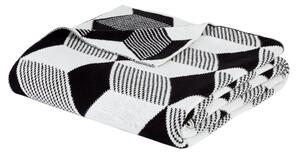 Style Sisters Knitted Cube Throw 150cm x 220cm Black