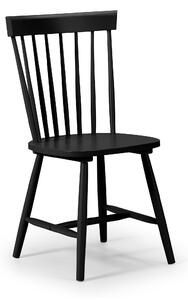 Torino Set of 4 Dining Chairs, Black Black