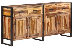 Sideboard 172x35x80 cm Solid Acacia Wood with Honey Finish