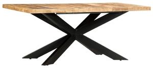 Dining Table 180x90x76 cm Solid Rough Mango Wood