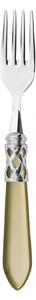 ALADDIN CHROME RING 6 DESSERT & SALAD FORKS - Silk Green