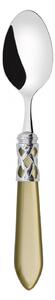 ALADDIN CHROME RING 6 DESSERT SPOONS - Silk Green