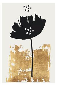 Art Print Kubistika - Black poppy, (40 x 60 cm)