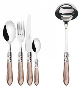 ALADDIN CHROME RING CUTLERY SET 49 - Onyx