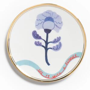 SAY IT WITH A FLOWER DESSERT PLATE - Lilac