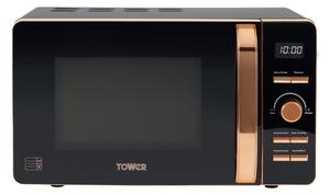 Tower Rose Gold 800W 20 Litre Digital Microwave Black