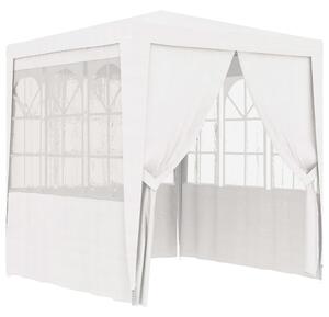 Professional Party Tent with Side Walls 2x2 m White 90 g/m²