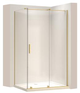 Shower enclosure REA Montana Gold Brush 100x80