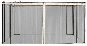 Outsunny Universal Mosquito Netting, Replacement Mesh Sidewall for Patio Gazebos & Canopy Tents, 352 x 207cm, Beige