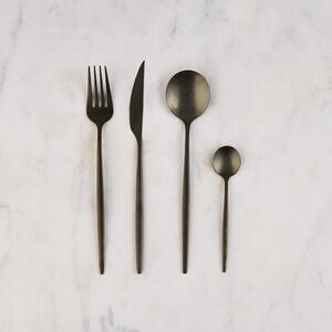 Hexham 16 Piece Black Cutlery Set