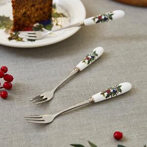 The Holly and the Ivy Set of 6 Pastry Forks