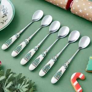 Spode Christmas Tree Set of 6 Tea Spoons