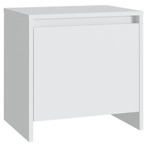 Bedside Cabinet White 45x34x44.5 cm Engineered Wood