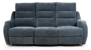 Arcata Electric Power Fabric 3 Seater Sofa In Dusk