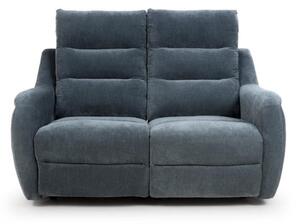 Arcata Electric Power Fabric 2 Seater Sofa In Dusk