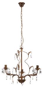 Teresa chandelier with crystals, 3-bulb