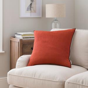 Churchgate Evington Linen Cushion Orange Umber