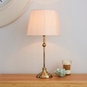 Metal Ball Table Lamp Antique Brass
