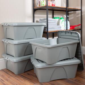 Wham Home Upcycle 34L Set of 5 Boxes & Lids Grey