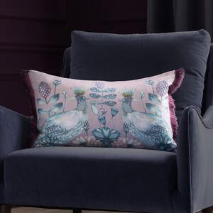 Ahura Velvet Rectangle Cushion Ahura Mauve Purple