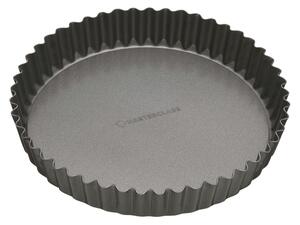 MasterClass Non Stick Fluted Loose Base Quiche Tin Round 23cm Grey