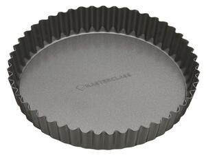 MasterClass Non Stick Fluted Loose Base Quiche Tin Round 18cm Grey