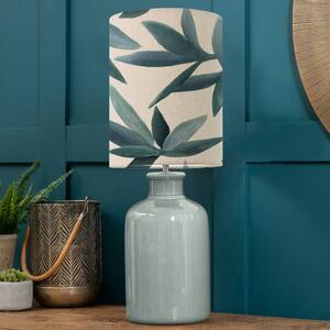 Elspeth Table Lamp with Silverwood Shade Silverwood River Blue