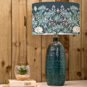 Jadis Table Lamp with Osawi Shade Osawi Emerald Green