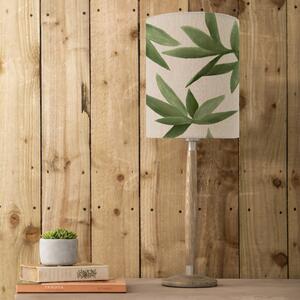 Solensis Table Lamp with Silverwood Shade Silverwood Apple Green