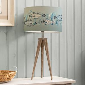 Aratus Tripod Table Lamp with Barbeau Shade Seafoam (Blue)