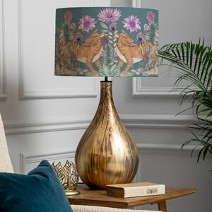 Allegra Table Lamp with Baghdev Shade Baghdev Navy Blue