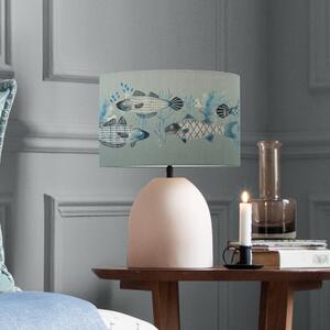 Larissa Table Lamp with Barbeau Shade Seafoam (Blue)