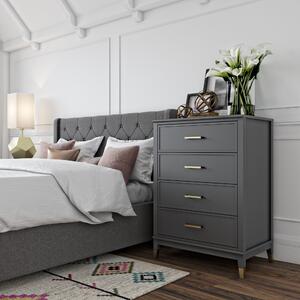 Cosmo Westerleigh 4 Drawer Chest Graphite (Grey)