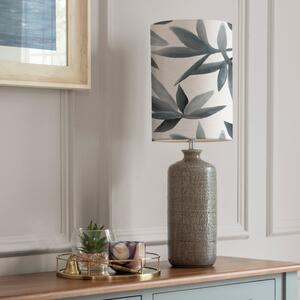 Inopia Table Lamp with Silverwood Shade Silverwood Blue Grey