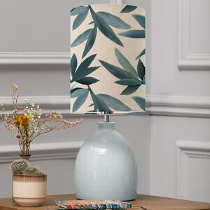 Leura Table Lamp with Silverwood Shade Silverwood River Blue