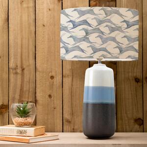 Nama Table Lamp with Dakota Shade Dakota River Blue