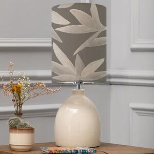 Leura Table Lamp with Silverwood Shade Silverwood Frost Grey