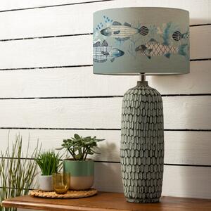 Stornoway Table Lamp with Barbeau Shade Seafoam (Blue)