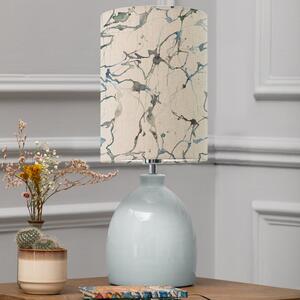 Leura Table Lamp with Carrara Shade Carrara Frost Grey