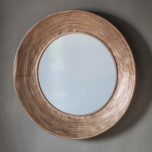 Kesh Round Wall Mirror, 72cm Gold