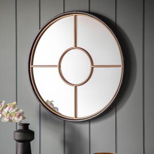 Rath Round Wall Mirror, 80cm Gold