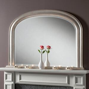 Yearn Beaded Mantle Mirror Silver Silver